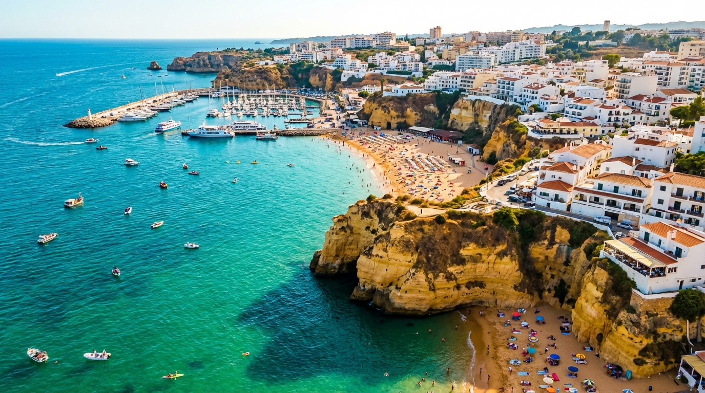 explorez albufeira avec notre guide complet pour visiter la perle de l'algarve. découvrez les meilleures plages, activités, restaurants et conseils pratiques pour un séjour inoubliable.