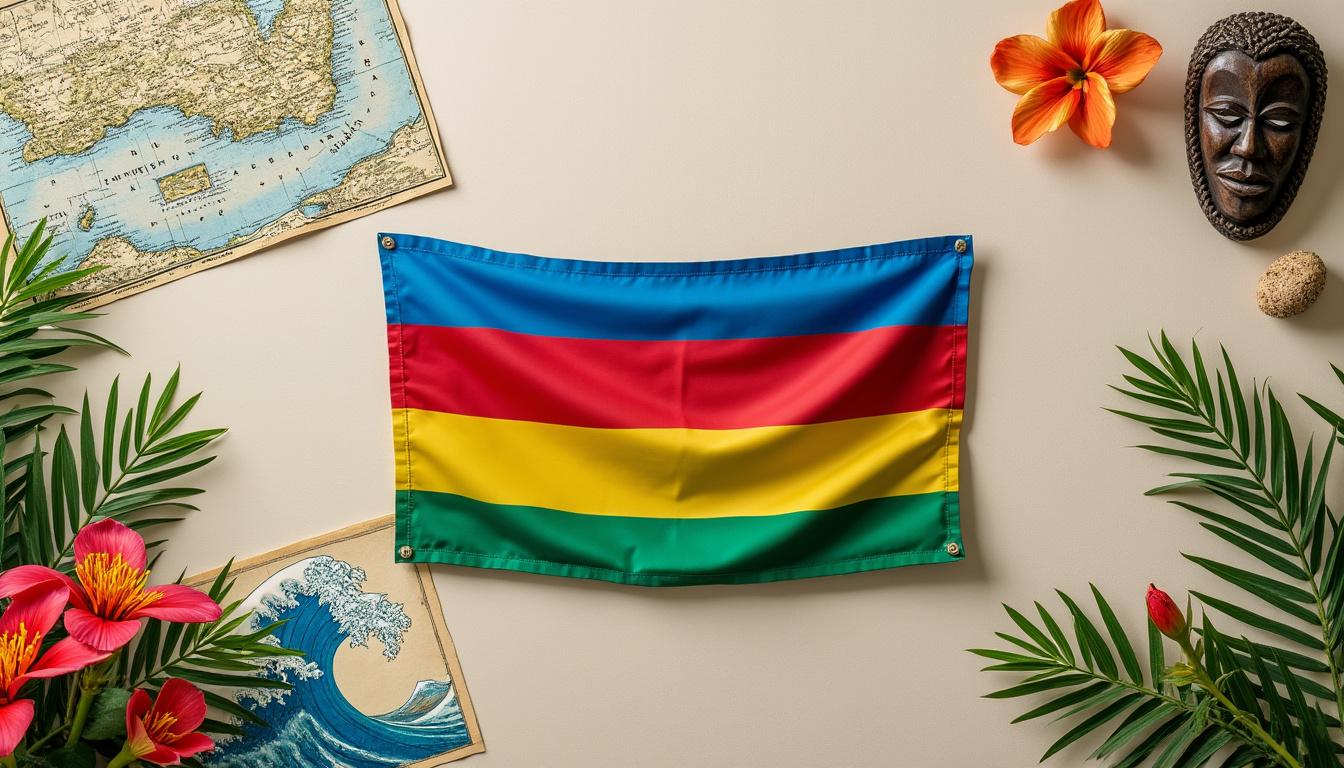 découvrez l'histoire fascinante du drapeau de l'île maurice, ses symboles et sa signification dans la culture mauricienne.