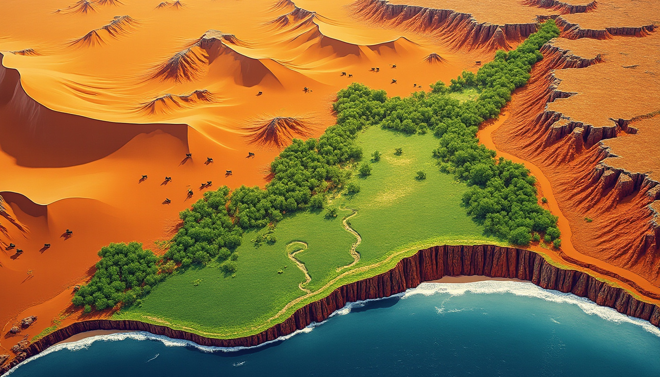 découvrez la namibie grâce à notre carte détaillée et notre guide complet pour explorer ses paysages uniques, sa faune exceptionnelle et ses sites incontournables.
